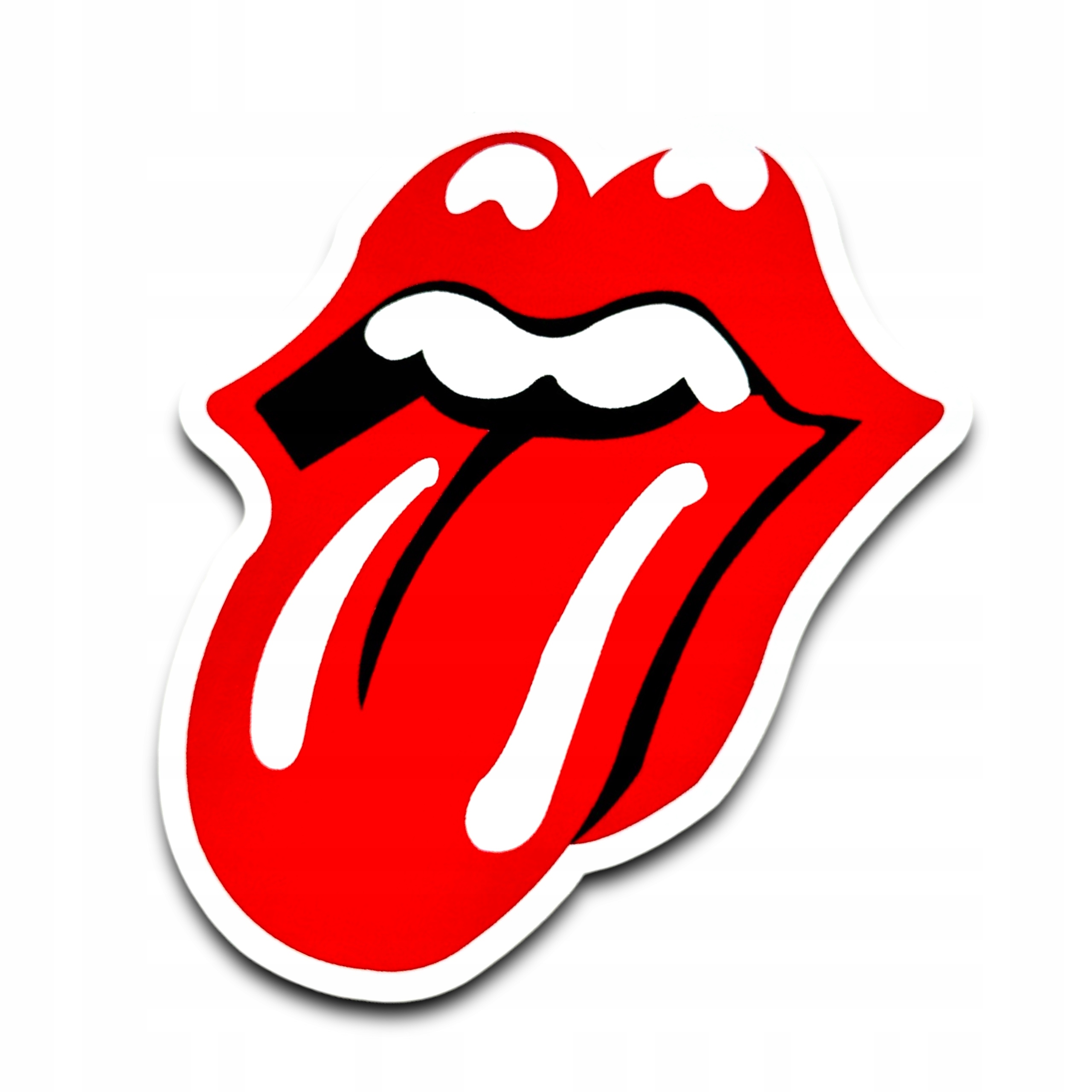Naklejka Retro Usta Język The Rolling Stones Rock & Roll Klasyczny Wzór