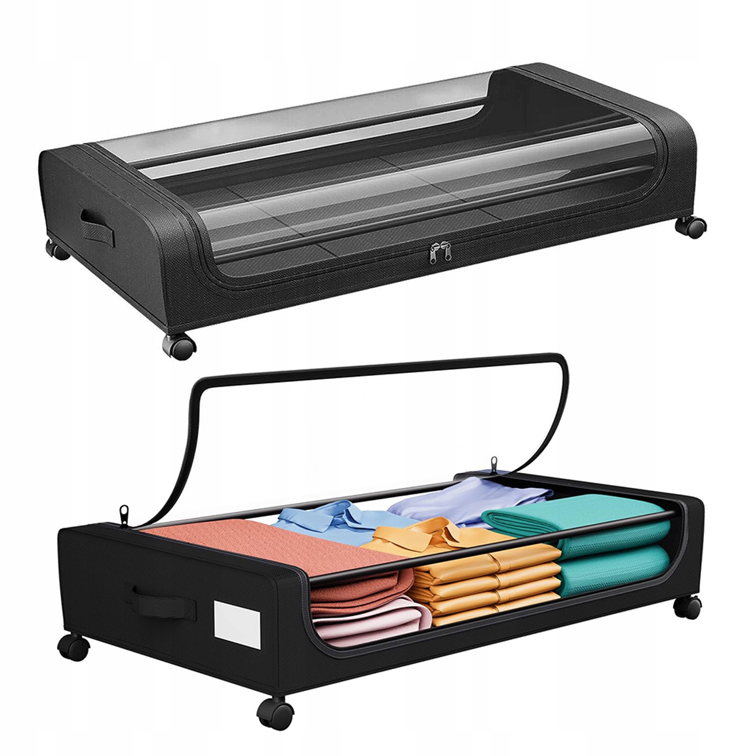 Organizér Pod Postel 78,5X44 CM Pro Uložení Ložního Prádla Se Zámkem, 2 Ks