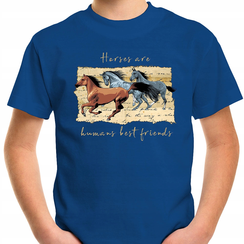 T-SHIRT KOSZULKA DLA DZIECKA KONIE 104 SUPER JAKOŚĆ