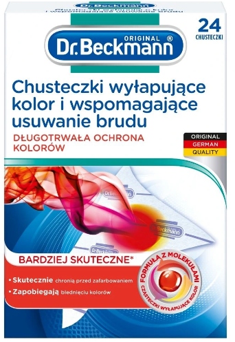 

Dr. Beckmann! Chusteczki Wyłapujące Kolor! 24 Szt