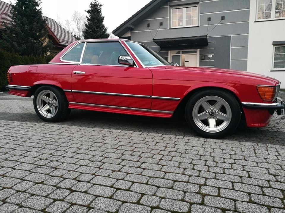 KOMPLET PROGÓW AMG MERCEDES SL R107 ORAZ SLC PROGI LEWY PRAWY AMG NOWE Stan opakowania oryginalne