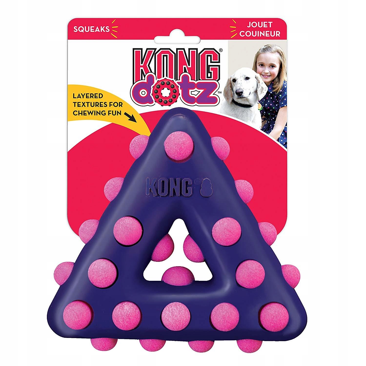 

Kong Zabawka Gryzak Dotz Triangle Trójkąt rozm. L