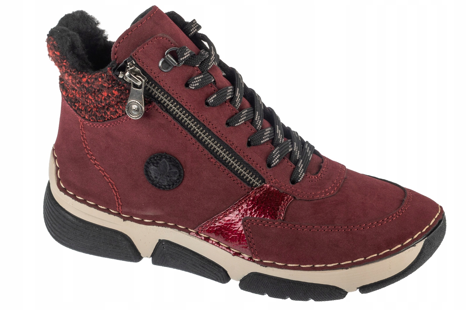 Rieker Booties (39) Dámské kozačky Bordové