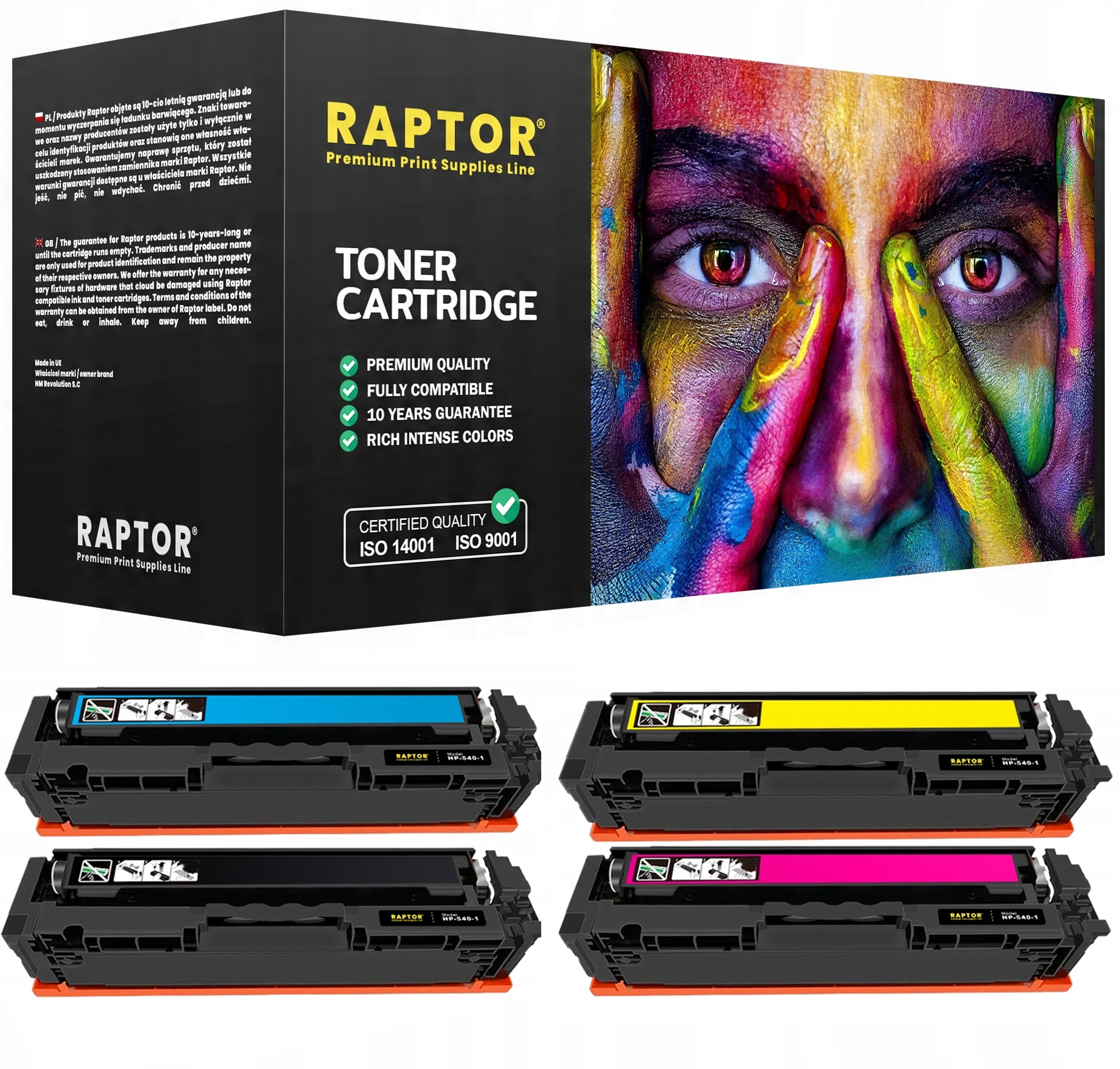 Toner CB540A 125A XL Do Drukarki Hp CM1312 CM1512 CP1518 CP1215 CP1515n
