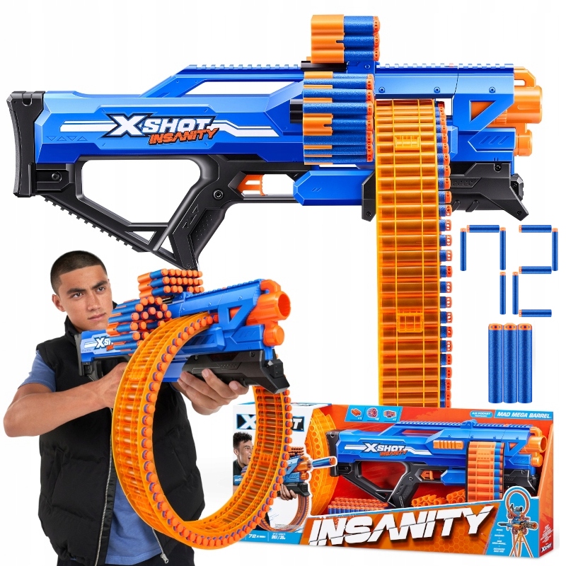 Zuru fusil X-Shot Insanity Mad Mega Barrel, Commandez facilement en ligne