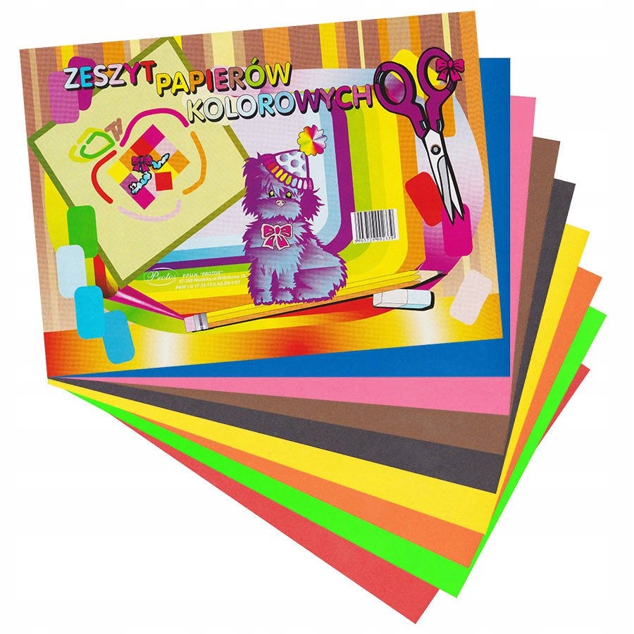 

Zeszyt papier kolorowy A5 Blok wycinanka