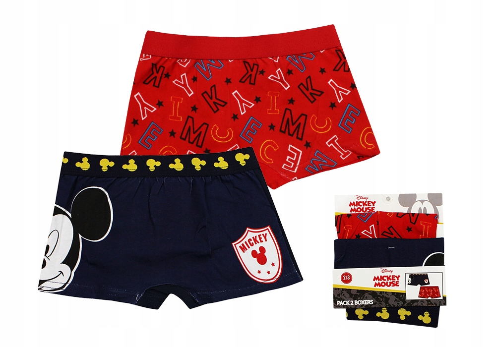 

Myszka Mickey Bokserki Dla Dziecka 2-PAK 2/3LATA