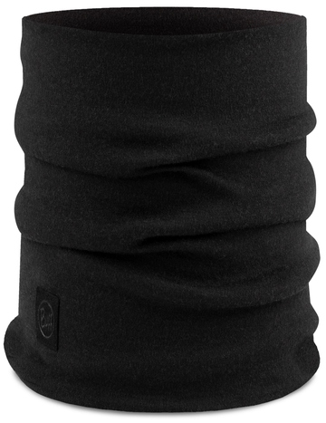 Komin Buff Heavyweight Merino Wool solid black