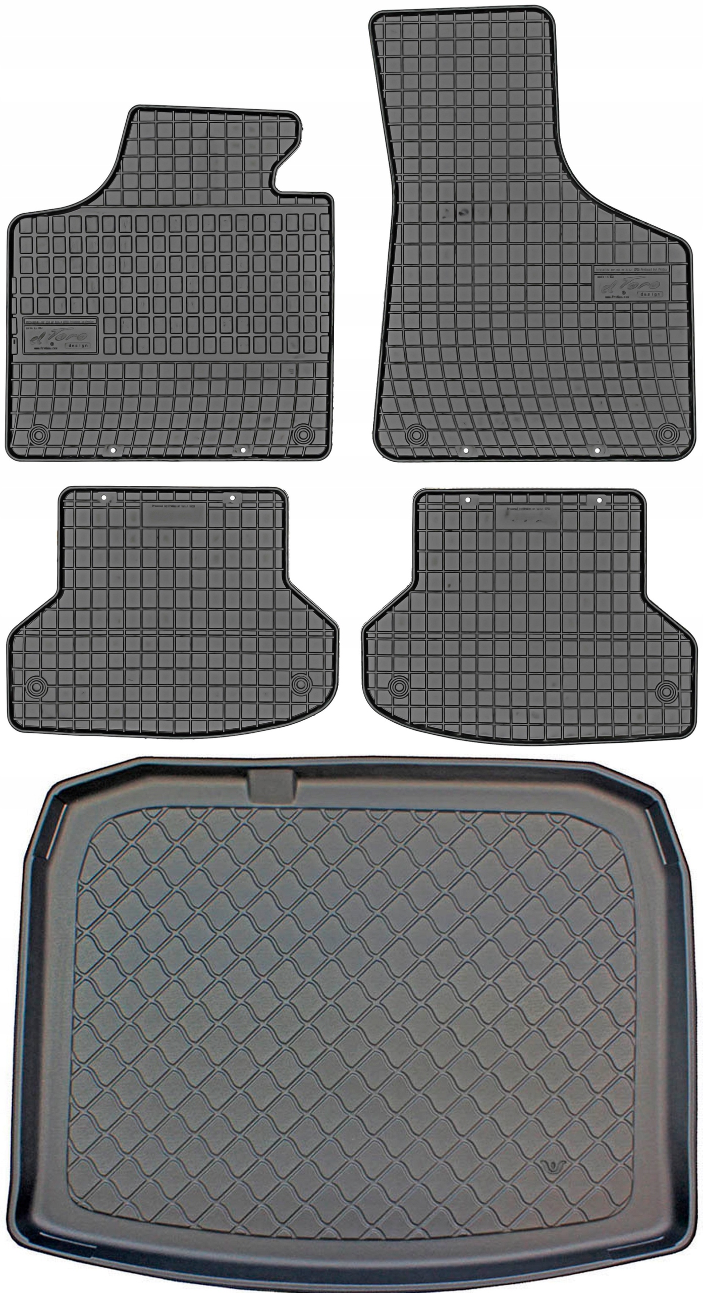 Audi A3 II 8P Hatchback 2003-2012 Koberce s rohožou