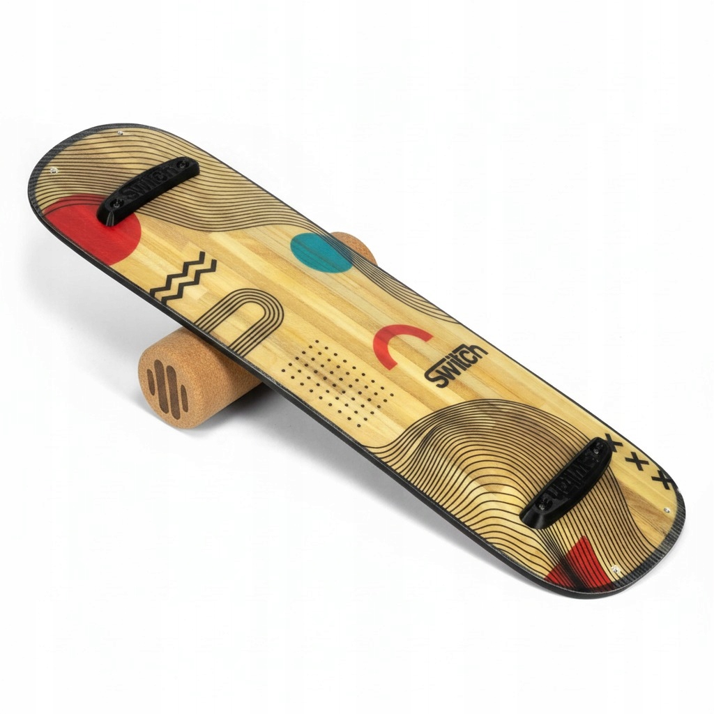 Switch Balance Board Rocker88 s válečkem a stoppery pro trénink rovnováhy