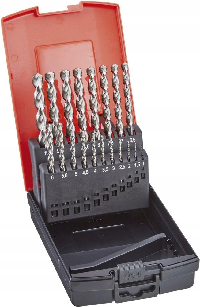 Sada DIN338 Hsse, typ N Tf 1,0-10,0 mm,