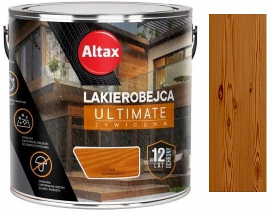Altax Lakierobejca Żywiczna Ultimate 12 Lat Do Drewna Tik 2.5L