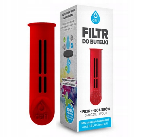 Filtr do butelki Dafi 1szt Czerwony