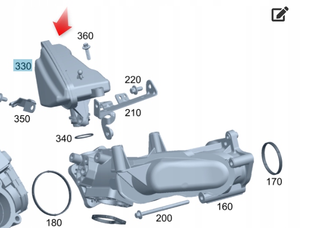 Rezonator Odma Mercedes Tlumič A6421400087