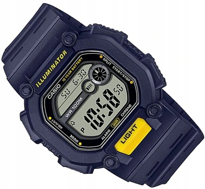 Sportovní Digitální Hodinky Casio W-737H-2A S Podsvícením Vodotěsné Krabička