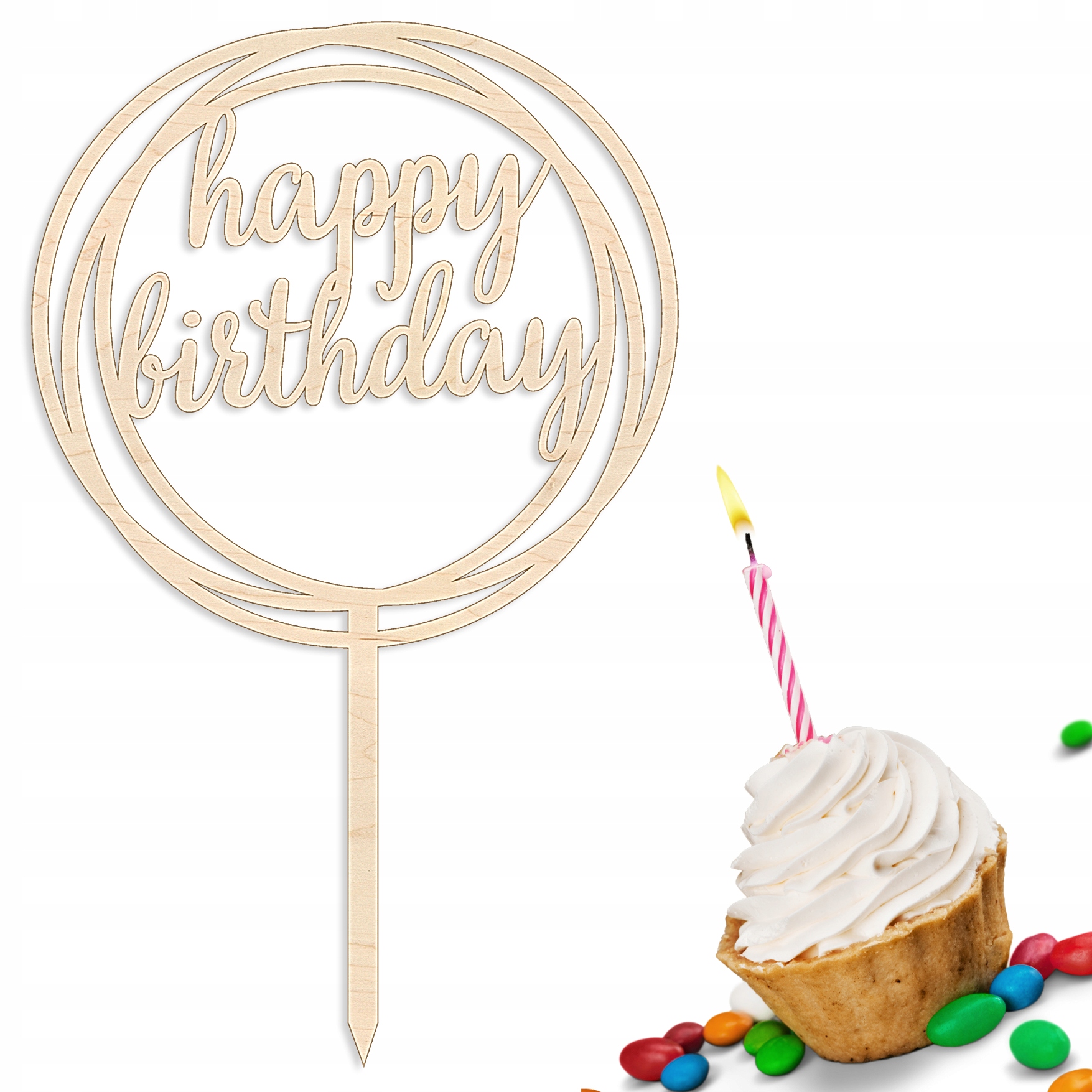 Zápich Do Dortu Nápis Dekorace Piker