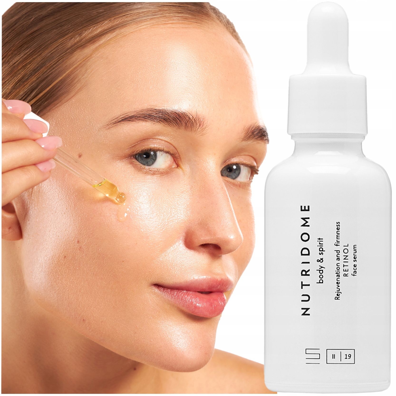 Pleťové Sérum s retinolem Retinol 0,3% Omlazující zpevňující 30ml Nutridome