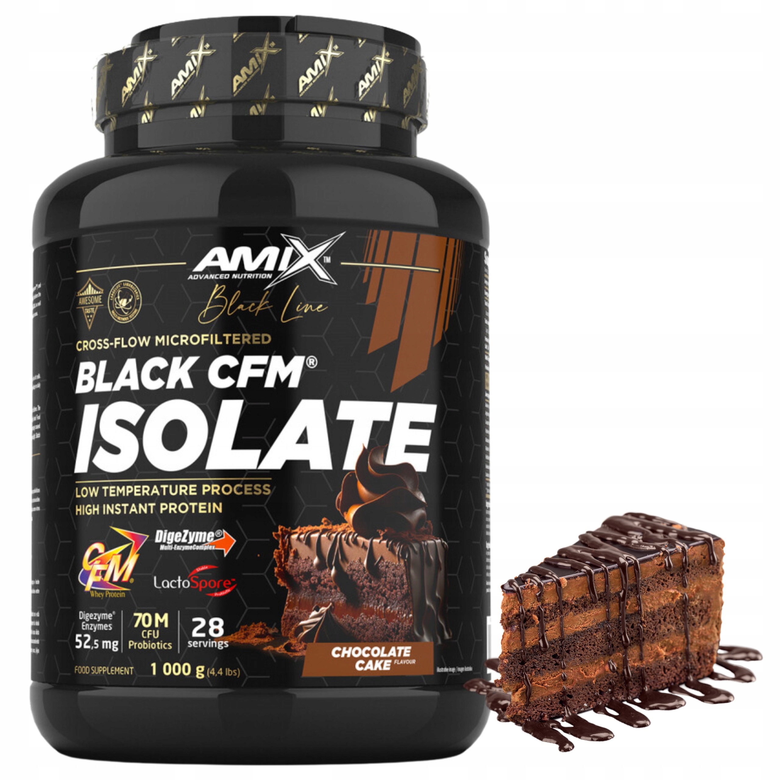 Whey Isolate Bílkoviny Protein Wpi Čokoládové sušenky Cfm Amix 1 kg