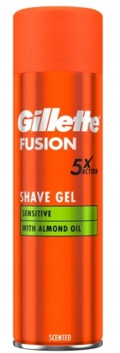 Gillette Fusion 5 żel do golenia Sensitive skóra wrażliwa 200ml-Zdjęcie-0