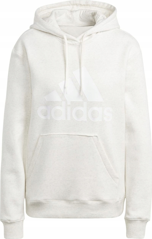 Béžová Mikina Adidas Essentials s velkým logem, standardní velikost IM0252, velikost L