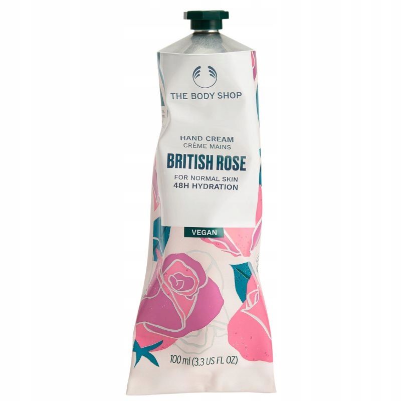 The Body Shop Hydratační veganský krém na ruce British Rose 100 ml