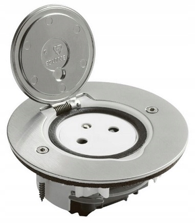 

Gniazdo podłogowe w podłogę Inox Legrand IP44