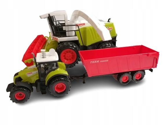 

Traktor Kombajn Duży Zestaw dla rolnika Farmer