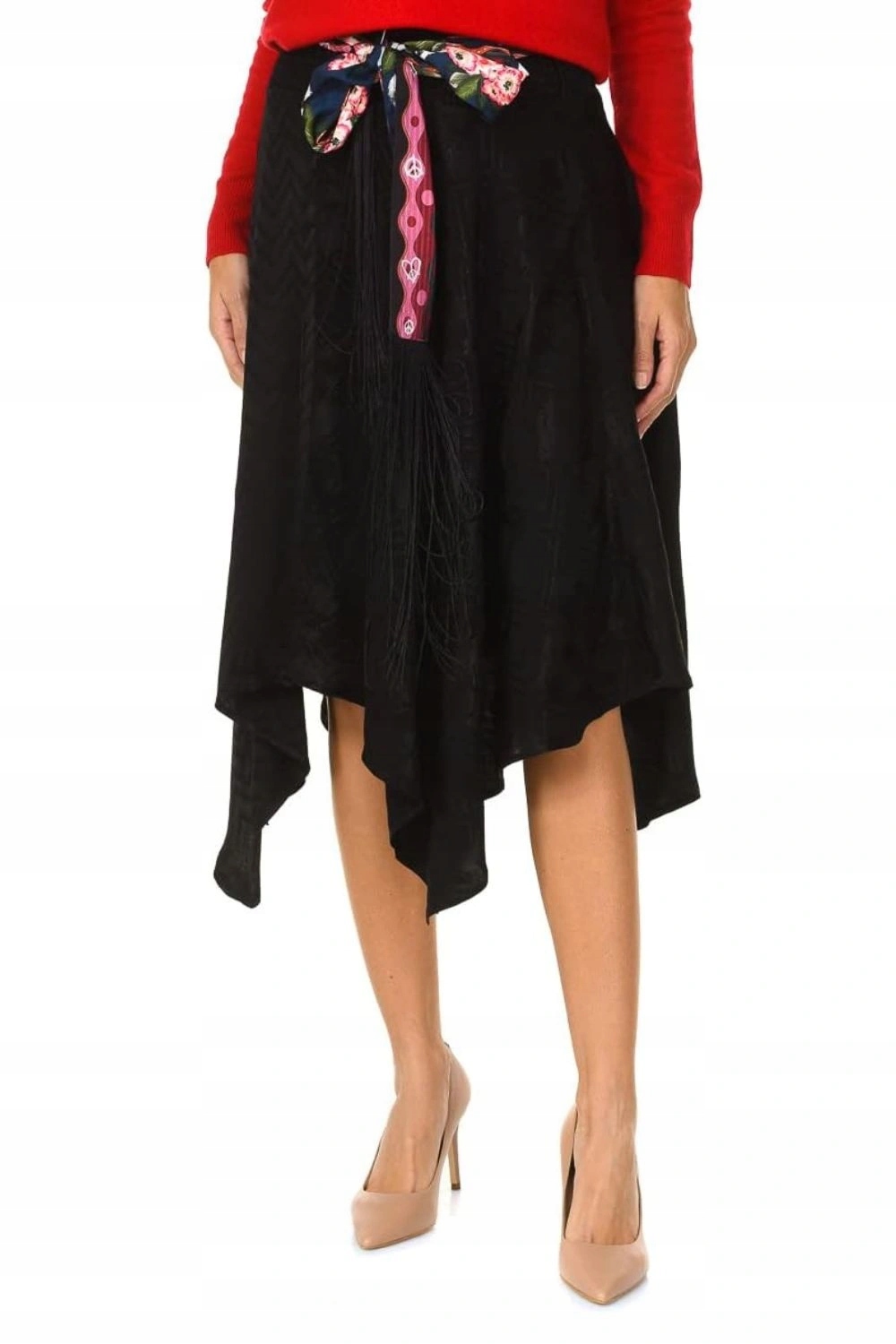 Dámská maxi Sukně Desigual s letním vzorem a boho zády, vel. S