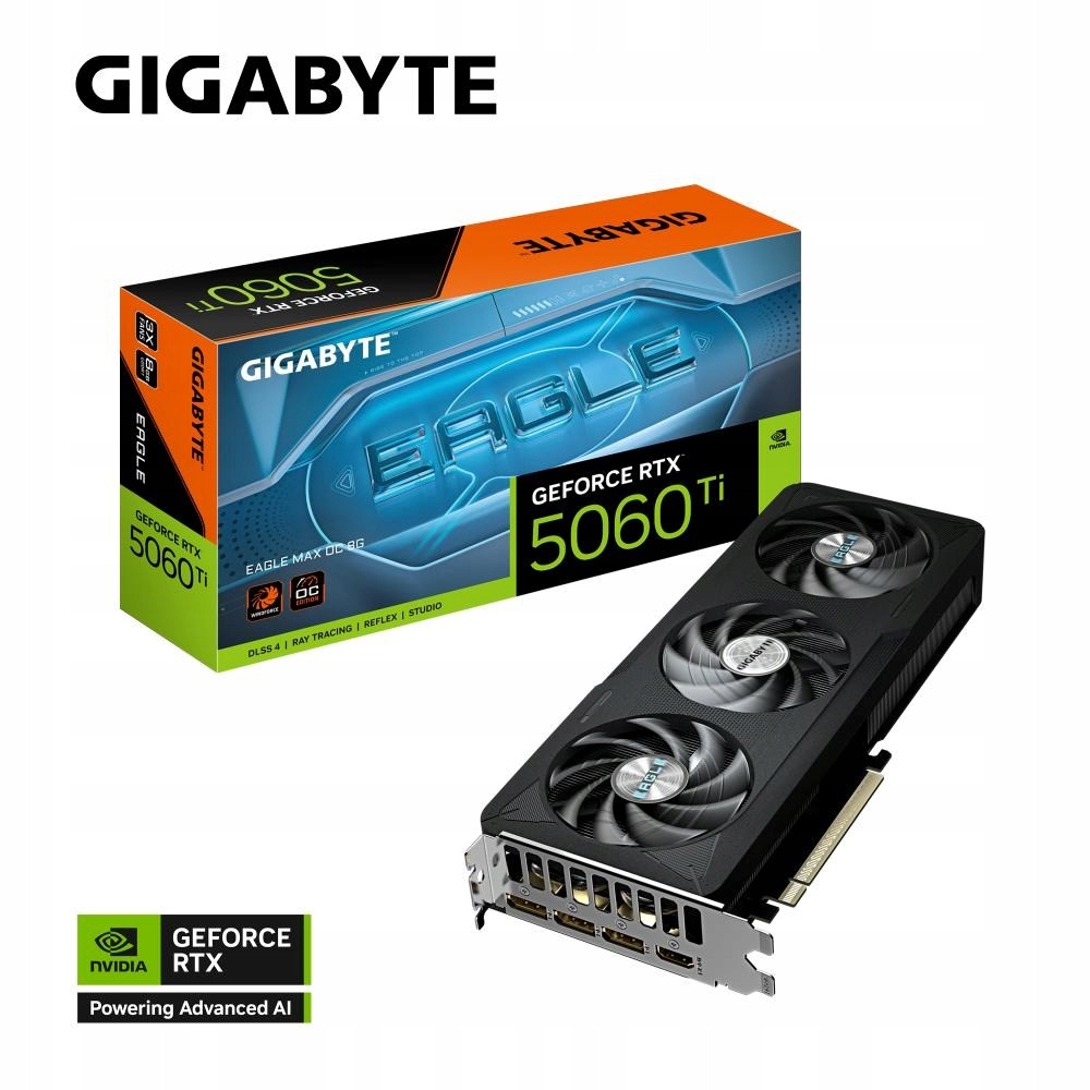 Gigabyte GeForce Rtx 5060 Ti Eagle Max/ Oc/ 8GB/ GDDR7 GV-N506TEAGLEMAX…