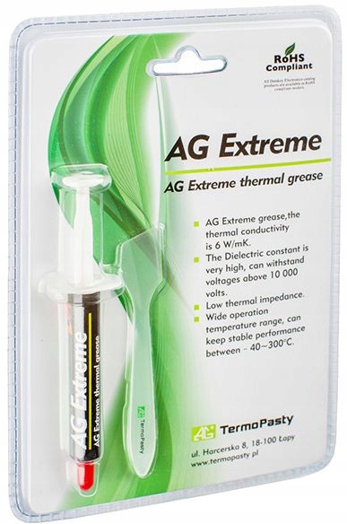 

Pasta termoprzewodząca Ag Extreme 3 g, AG70