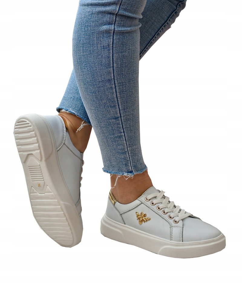 

Buty damskie skórzane Vinceza 8741 Białe 38