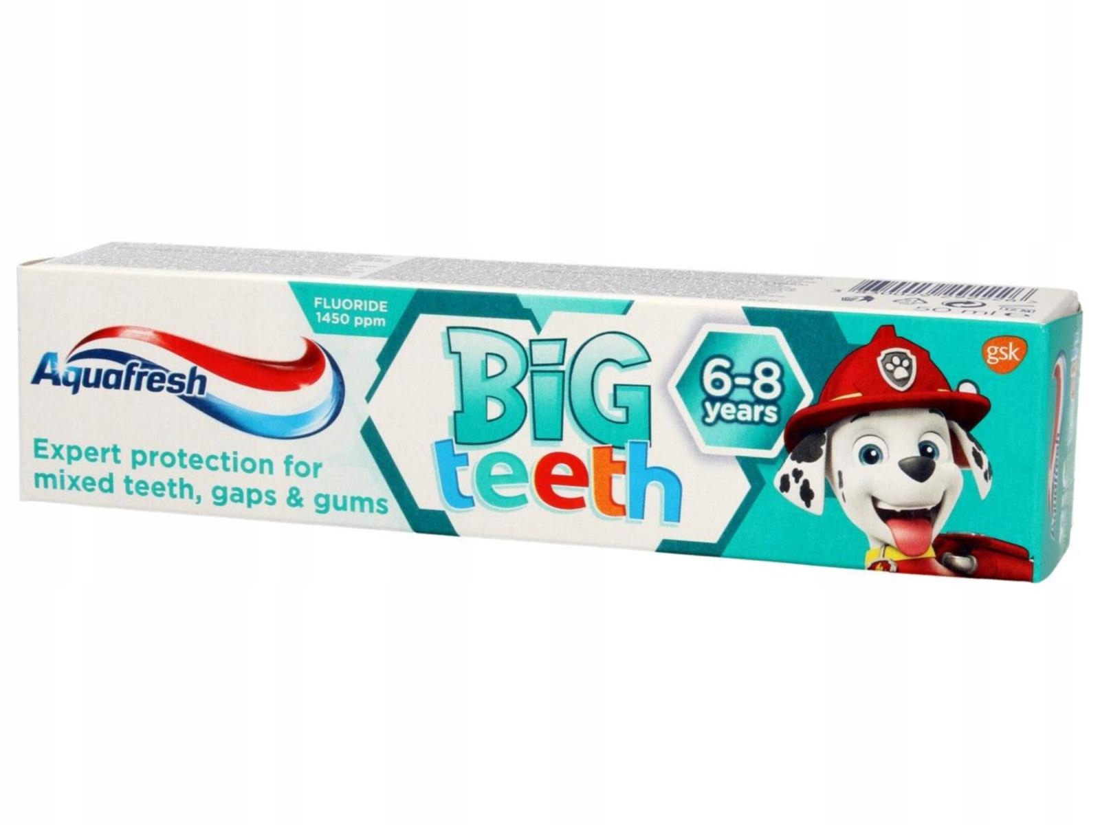 

Aquafresh Pasta do zębów z fluorkiem 6-8 lat 50 ml
