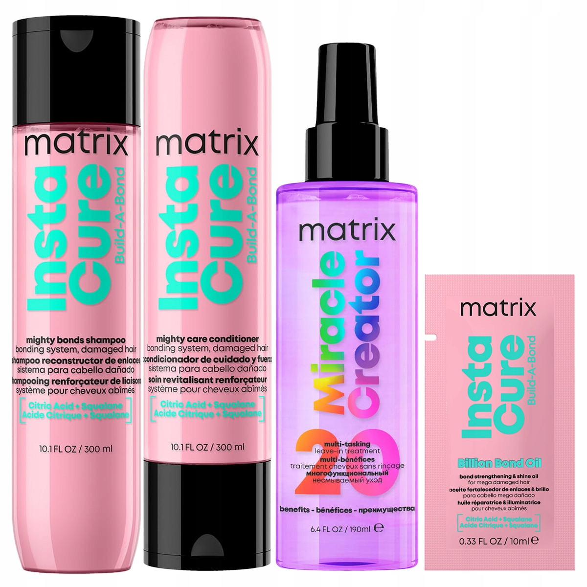 Matrix Instacure šampon kondicionér Miracle Creator sprej na vlasy 190 ml
