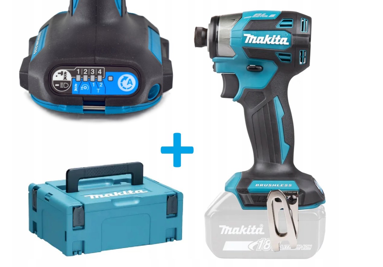 Makita Zakrętarka udarowa DTD173ZJ Lxt 18V Bl 180Nm 4 biegi Body +walizka