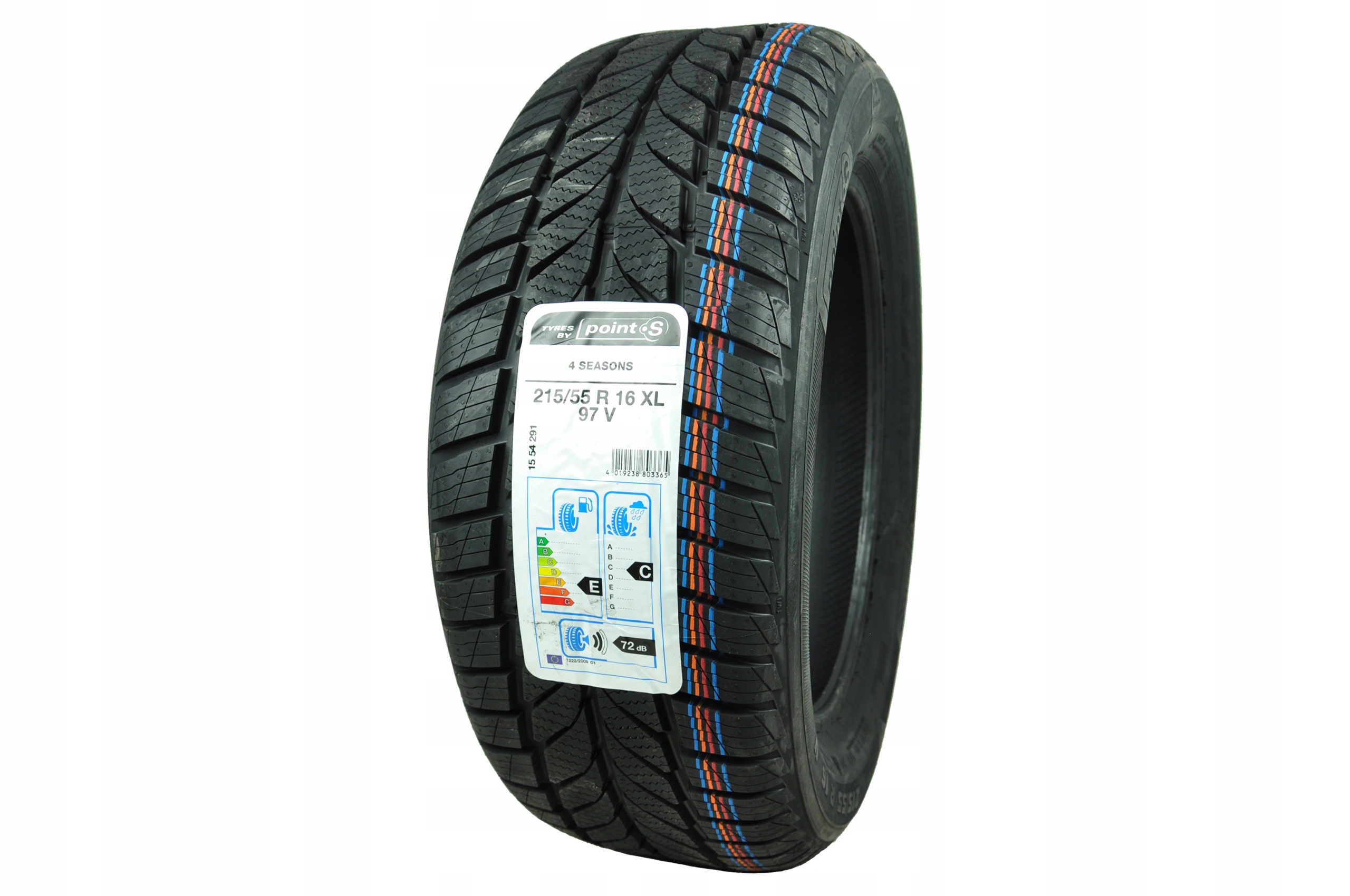 1 x 215/55R16 XL 97V 4Seasons Point S круглий рік