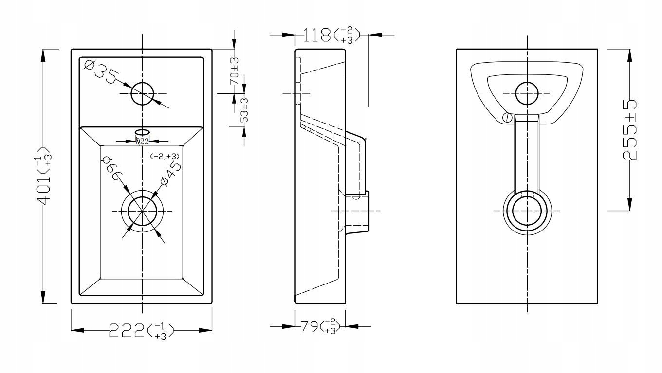 Wąska szafka łazienkowa ADEL BLACK 82-40 z umywalką VEDEA 40 cm Liczba elementów w zestawie 2