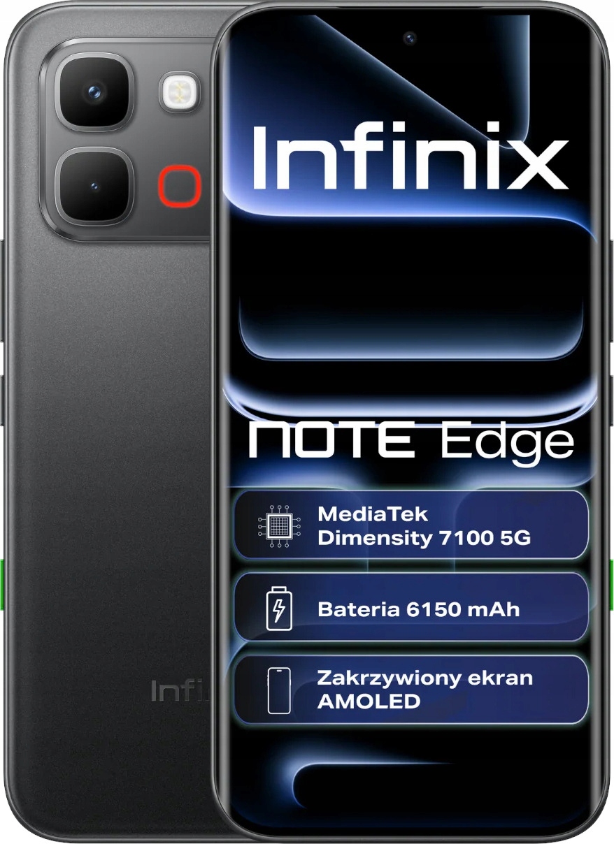 Smartfon Infinix Note Edge 5G 8/256GB 6.78" 120Hz Czarny