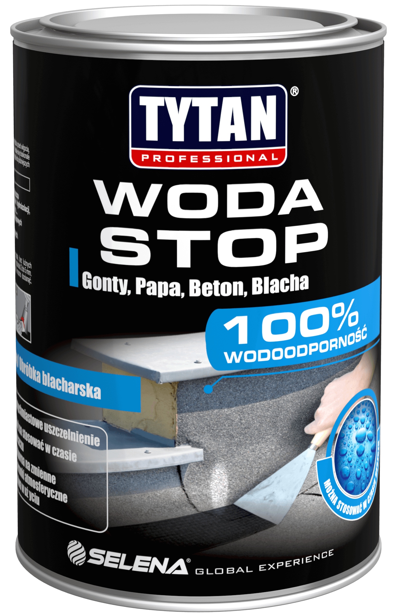 Uszczelniacz Dekarski WODA STOP Tytan Professional 1 kg Masa Asfaltowa Dach