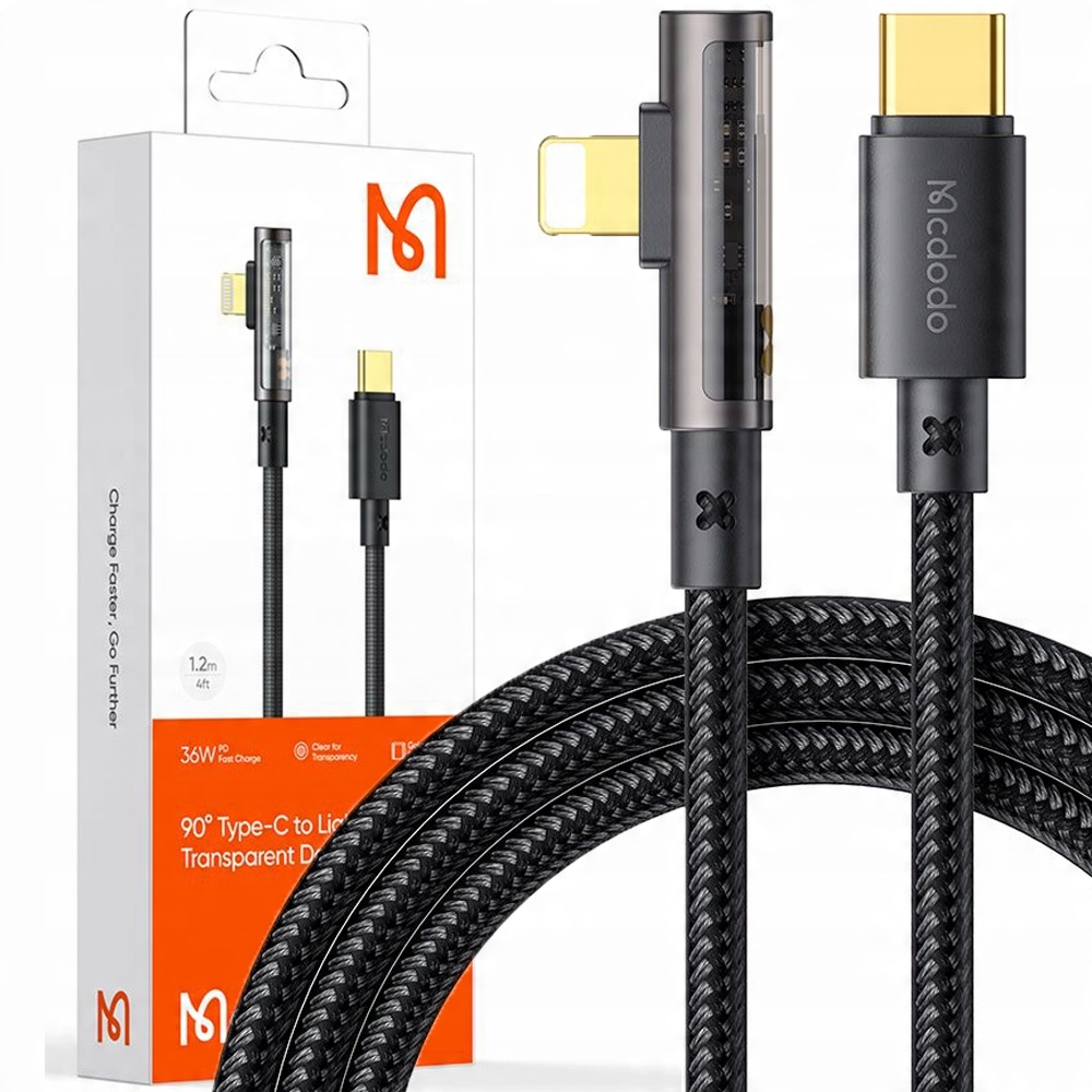

Mcdodo Prism Szybk Kabel Kątowy Usb-c Lightning 2M