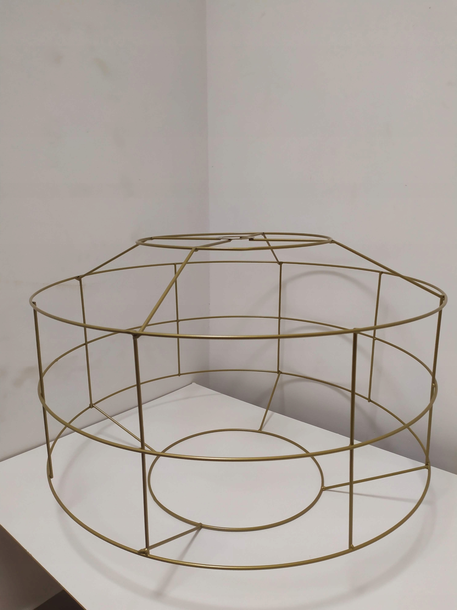 Rošt tienidla stojacej lampy E27 60 cm H-40 cm valček makramé závesná lampa