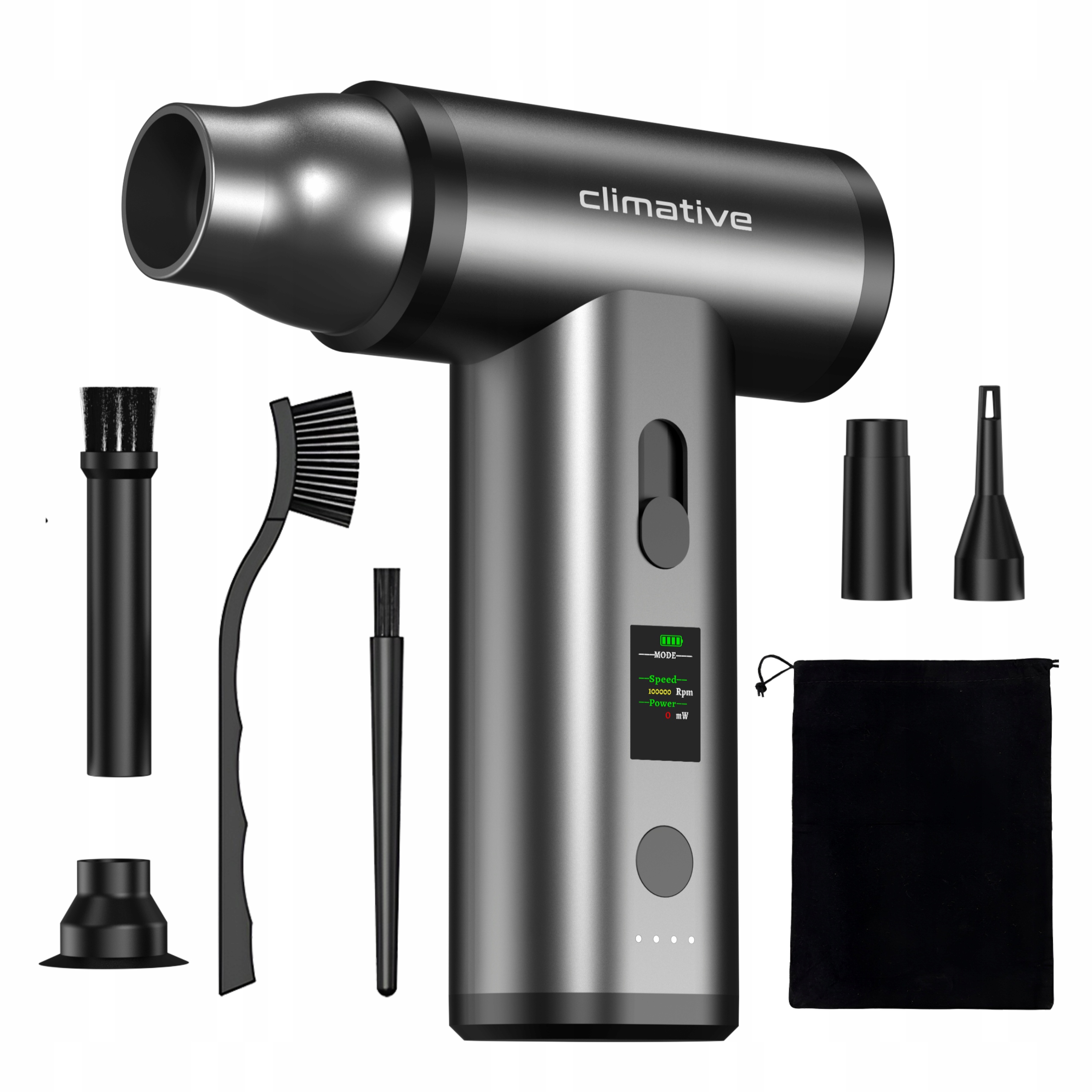 Mocna dmuchawa akumulatorowa elektryczna JF03 kompresor Led Air Duster Usb