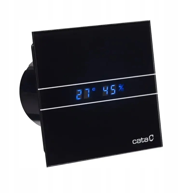 Wentylator łazienkowy Cata E100 Gth Black +czujnik wilgotności