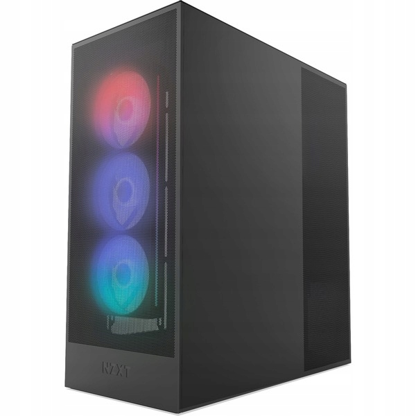 Obudowa Nzxt H7 Flow Rgb Midi Tower Czarna 3x Fan Rgb Usb-c CM-H72FB-R1