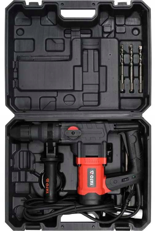 MŁOT UDAROWO-OBROTOWY SDS PLUS 1100W 4,5J 3 FUNK. Maksymalna moc 1100 W