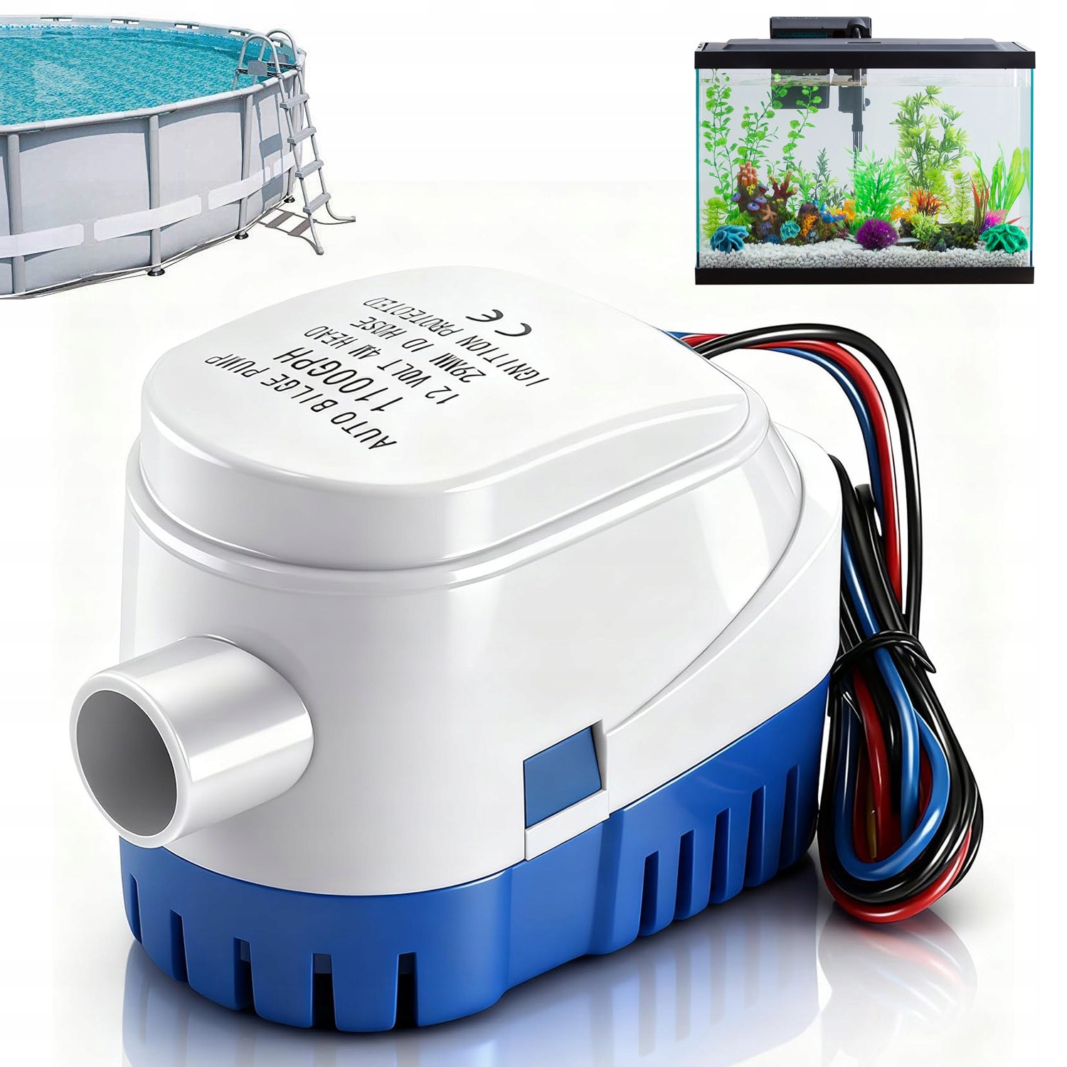 Automatyczna Zęzowa Pompa Wody 12V Pompa Zęzowa Do Łodzi 1100GPH