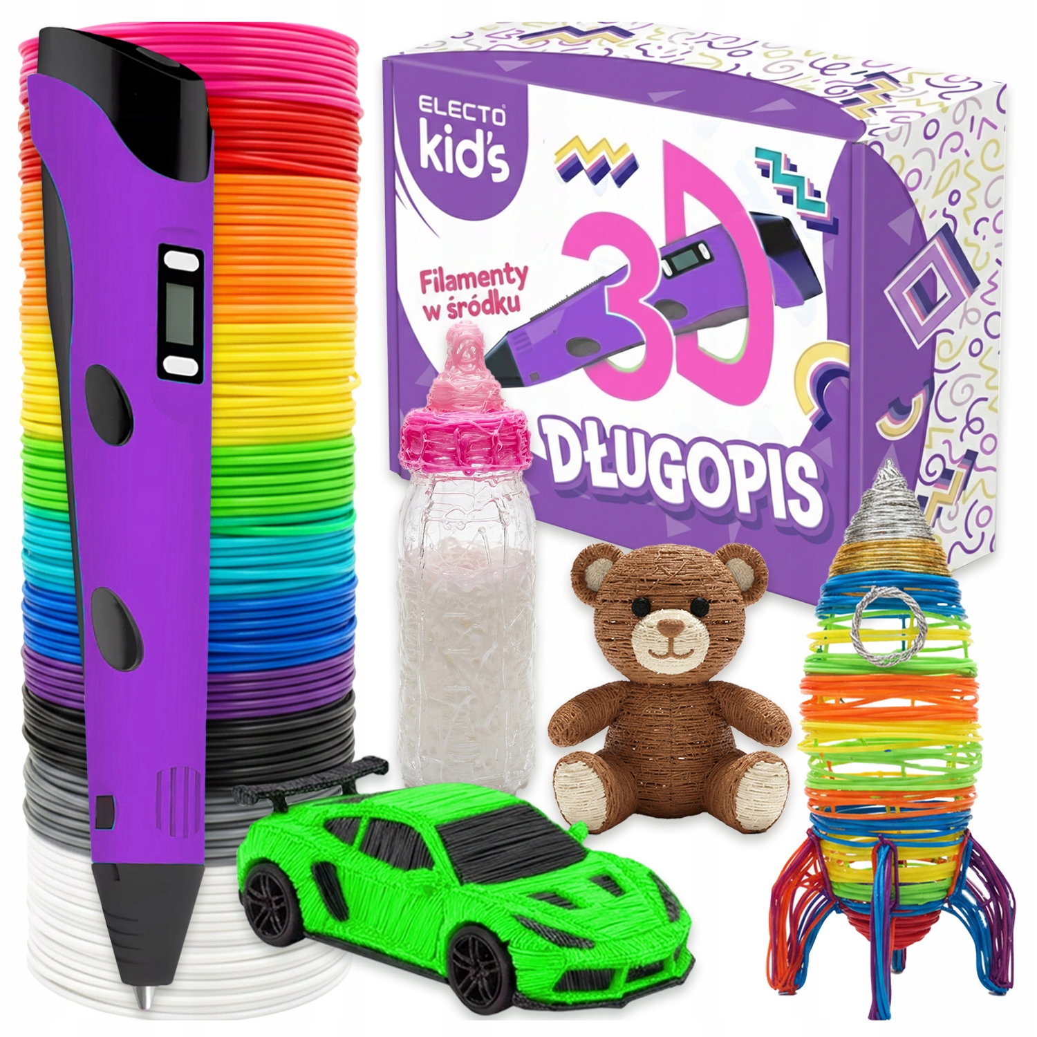 Markowy Długopis 3D Drukarka 3D 260M Filamentu Wkładu Do Długopisu 3D