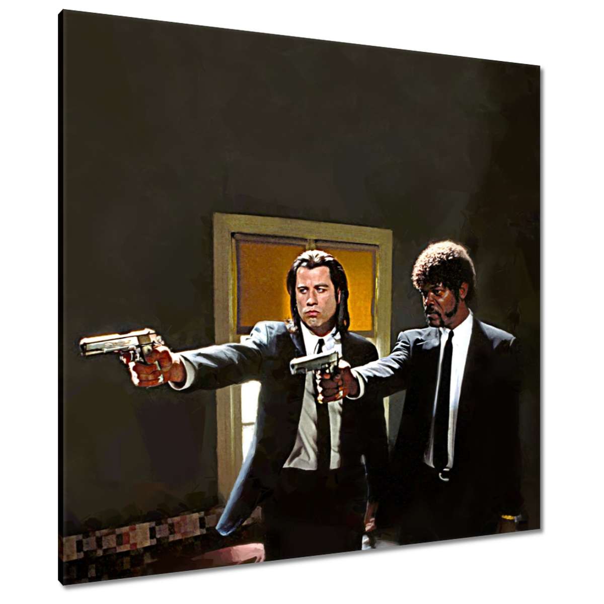 Obrazy 90x90 Samuel Jackson a Travolta