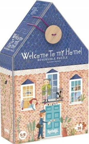 

AB08 Puzzle Londji Dwustronne 36 ele. Witaj w domu