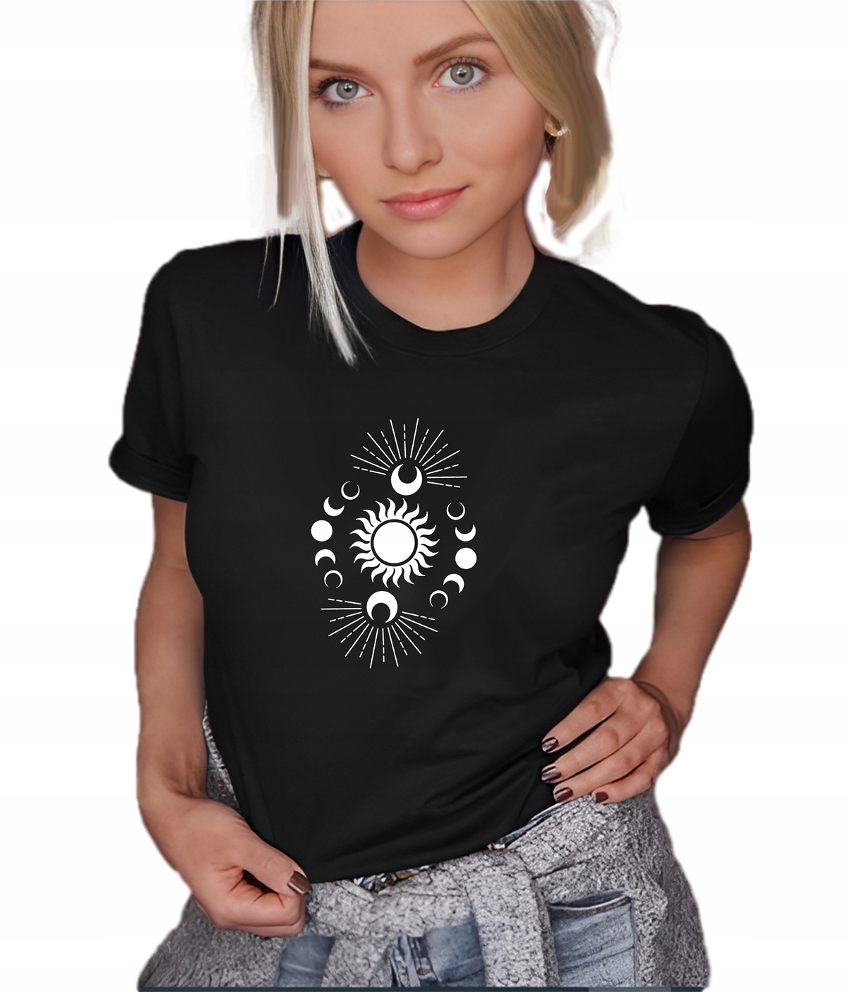 

Koszulka damska T-shirt z nadrukiem Boho L