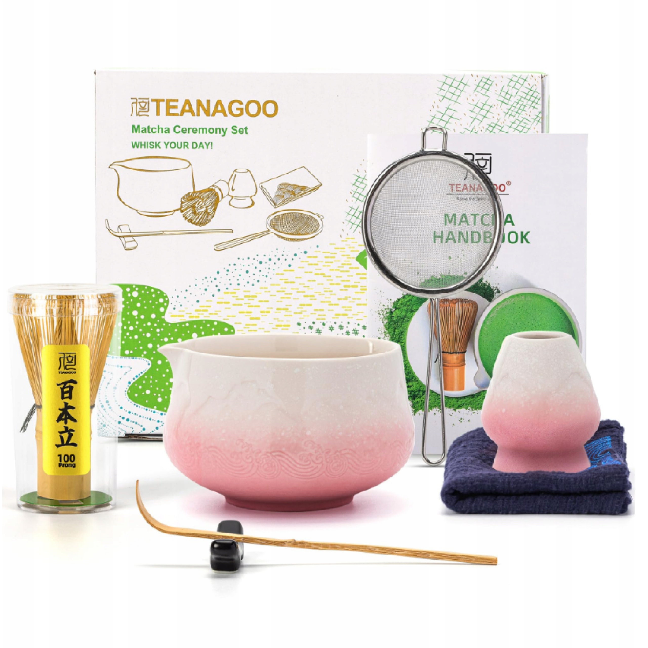 Zestaw Do Herbaty Matcha, Zestaw Mioteł Matcha, Z Trzepaczką Do Matchy